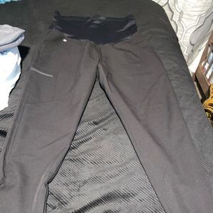 Figs Black Maternity pants Large